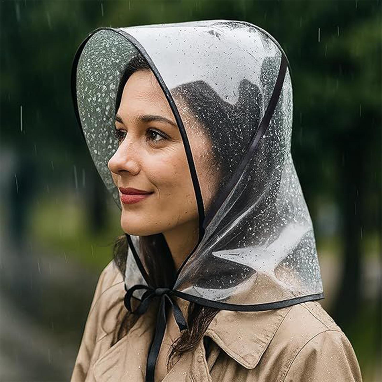 Outdoor Adventure Hat - Herbruikbare transparante regenhoed met klep, waterdichte