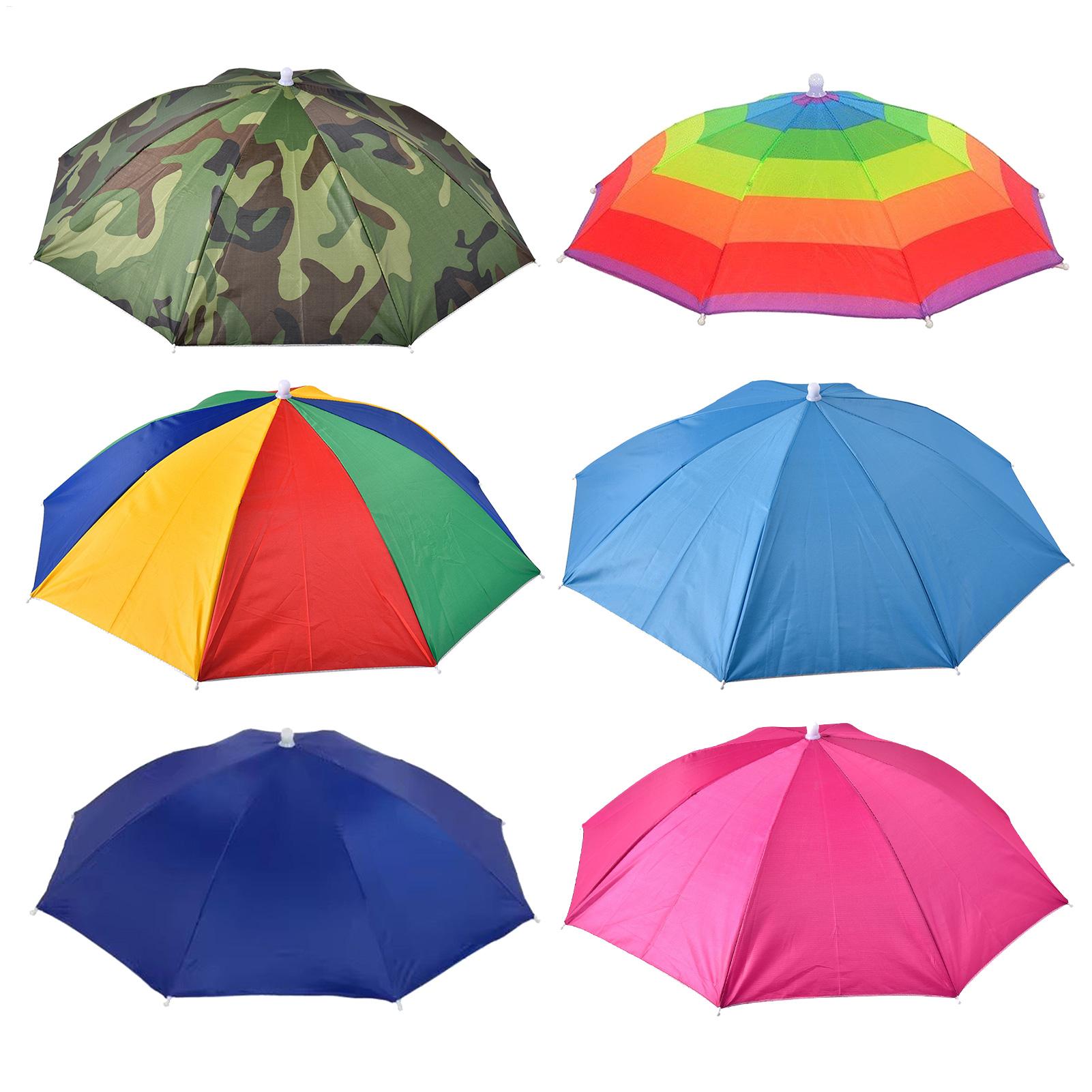 Outdoor Adventure Hat - Hoofdparapluhoed Zon Regenparapluhoed Verstelbare opvouwbare hoofddeksels