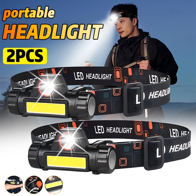 Headlamp Waterproof Rechargeable - Superheldere LED-koplamp Oplaadbare waterdichte zaklamp met