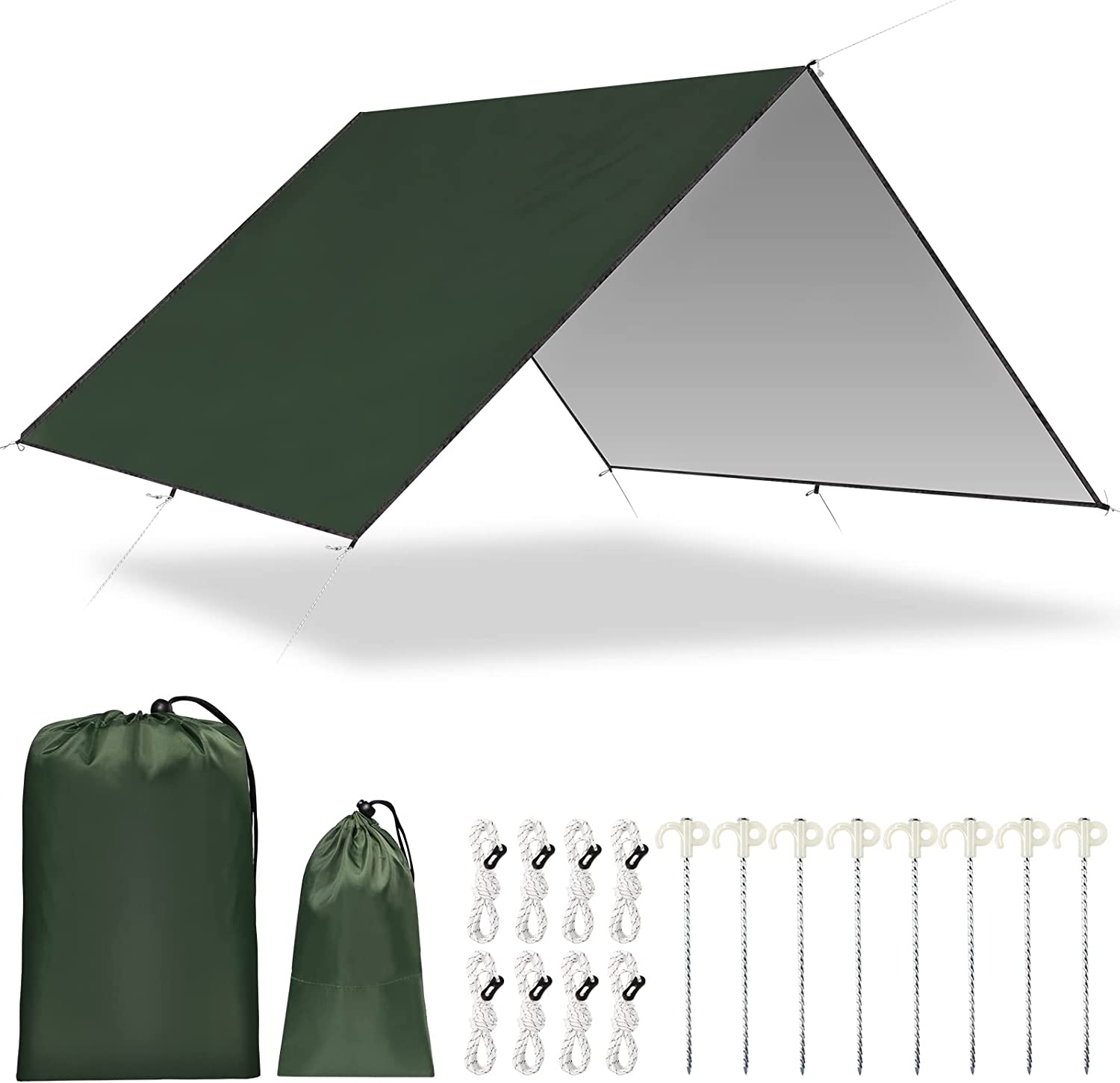 Hammock Rain Tarp - 2026 Waterdichte Camping Tarp, Hangmat Regenhoes
