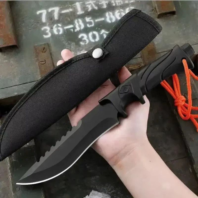 Survival Knife Full Tang - Outdoor-mes met hoge hardheid, vast mes,
