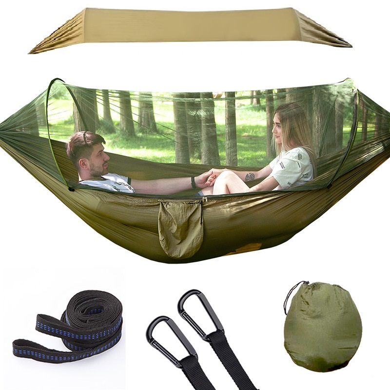 Campinghangmat met anti-muggen - Hammock Rain Tarp recensie en prijs