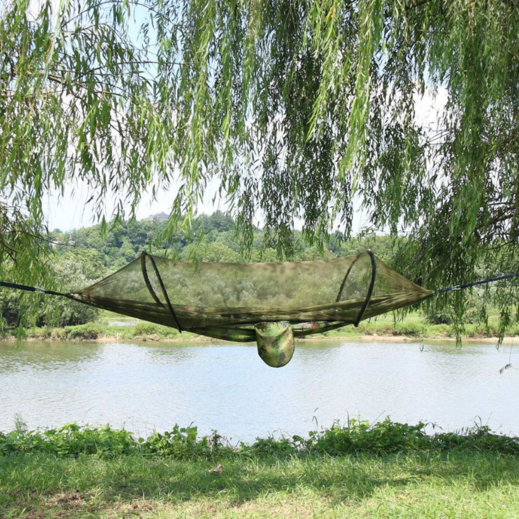 Campinghangmat met anti-muggen - Hammock Rain Tarp recensie en prijs