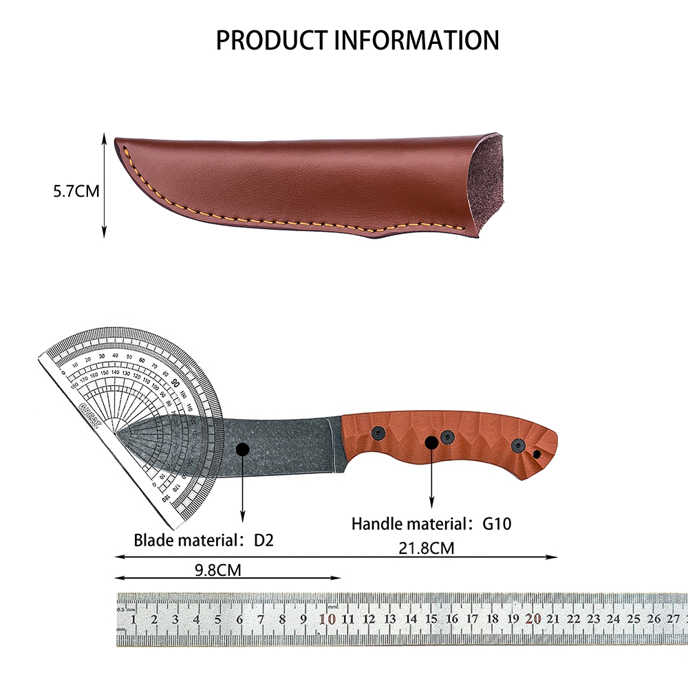 Duurzame camping- en vismessen - Survival Knife Full Tang recensie en prijs