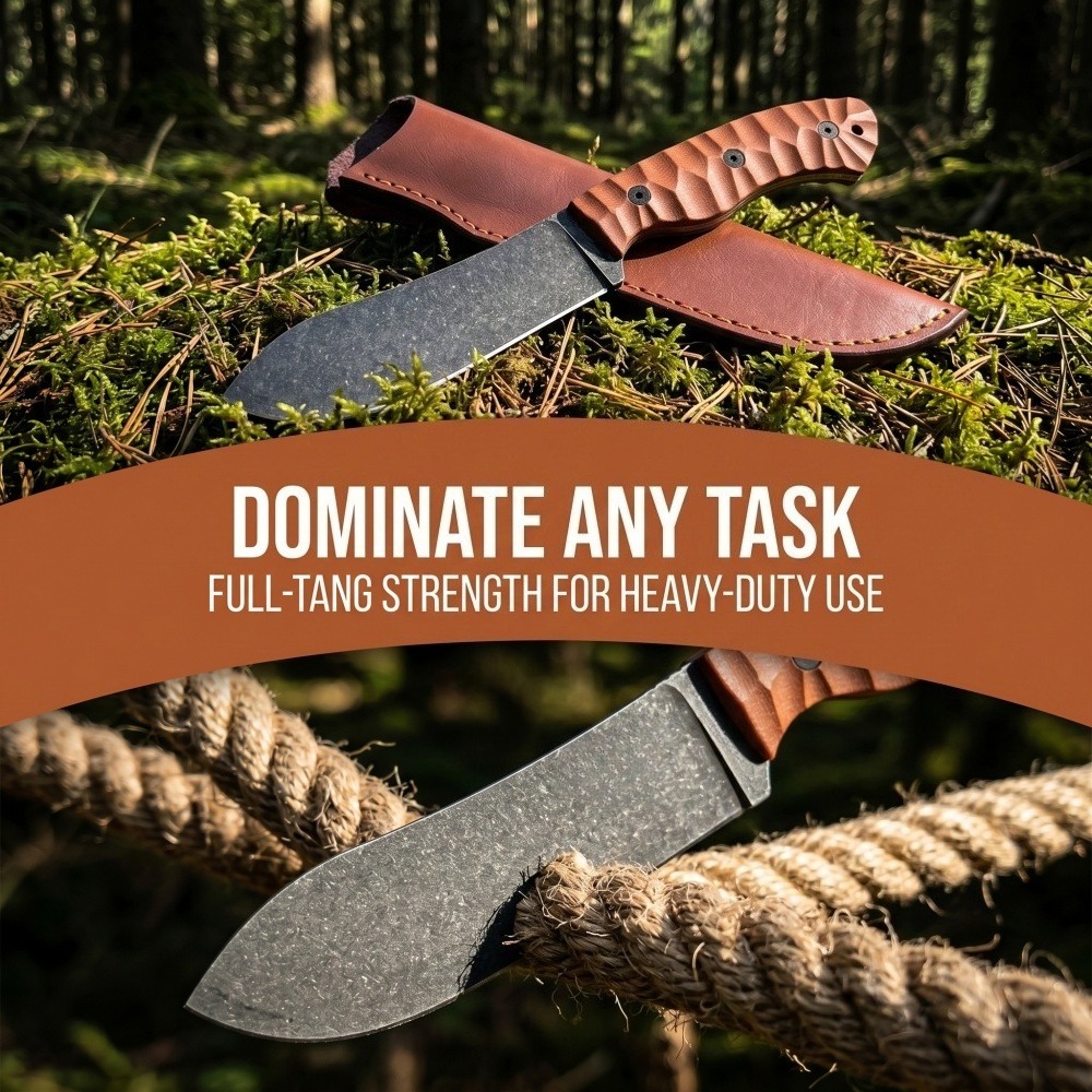 Duurzame camping- en vismessen - Survival Knife Full Tang recensie en prijs
