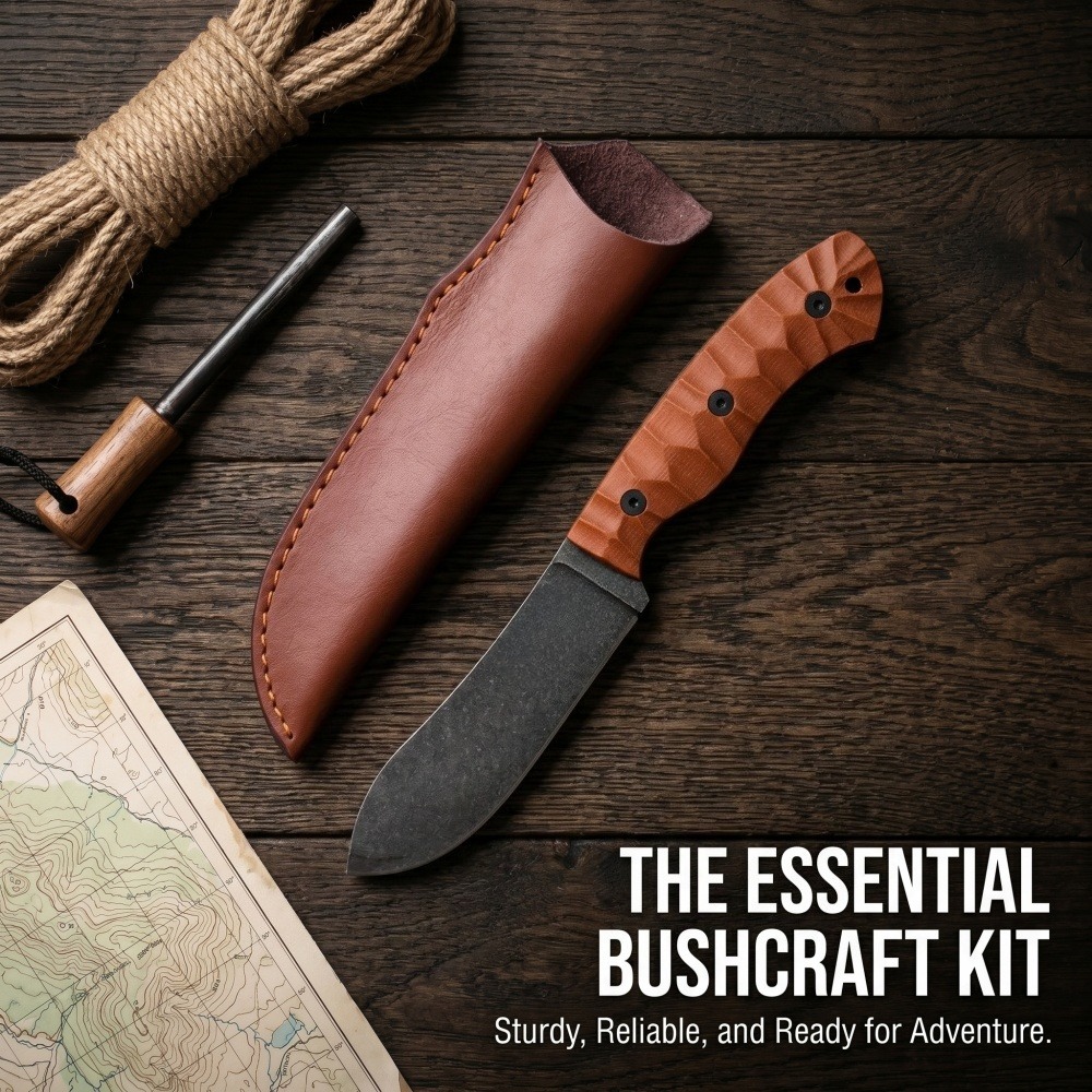 Duurzame camping- en vismessen - Survival Knife Full Tang recensie en prijs