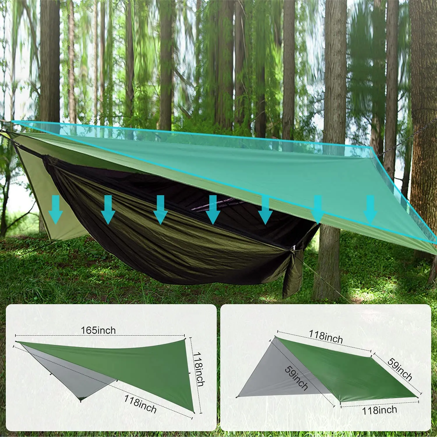 l #   waterdicht laken zonnesc - Hammock Rain Tarp recensie en prijs